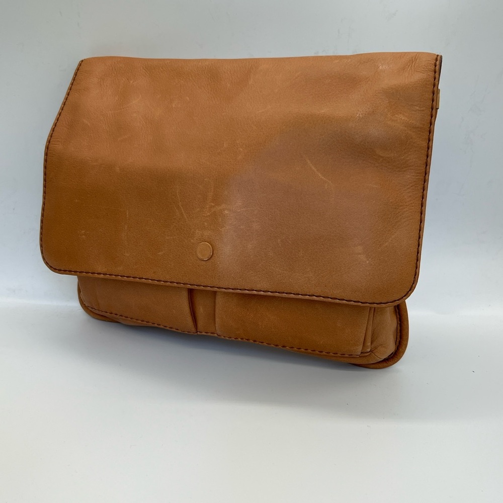 Fossil Minimal Leather Bag - cognac